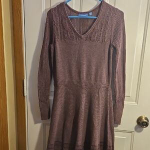 Simply Vera Vera Wang Plum Long Sleeve Dress